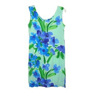 Vintage Jams World "Violet Bouquet" Sleeveless Crushed Rayon Floral Dress
